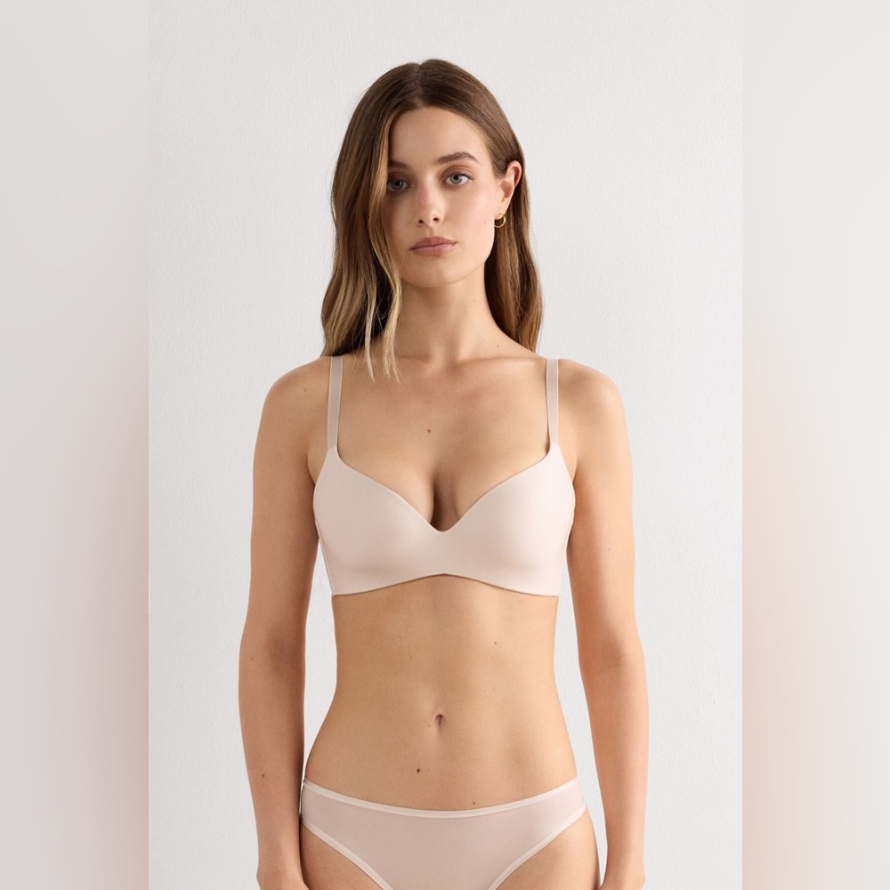 Intimissimi Adele Wireless Boost Triangle Bra Ultralight Microfiber Avorio Crema